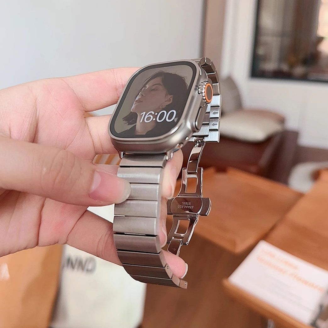 适用华为FIT3表带智能手表watchfit4pro一株女款替换带fit2四代秋冬雅致款磁吸金属钢表链mini女生腕带男配件