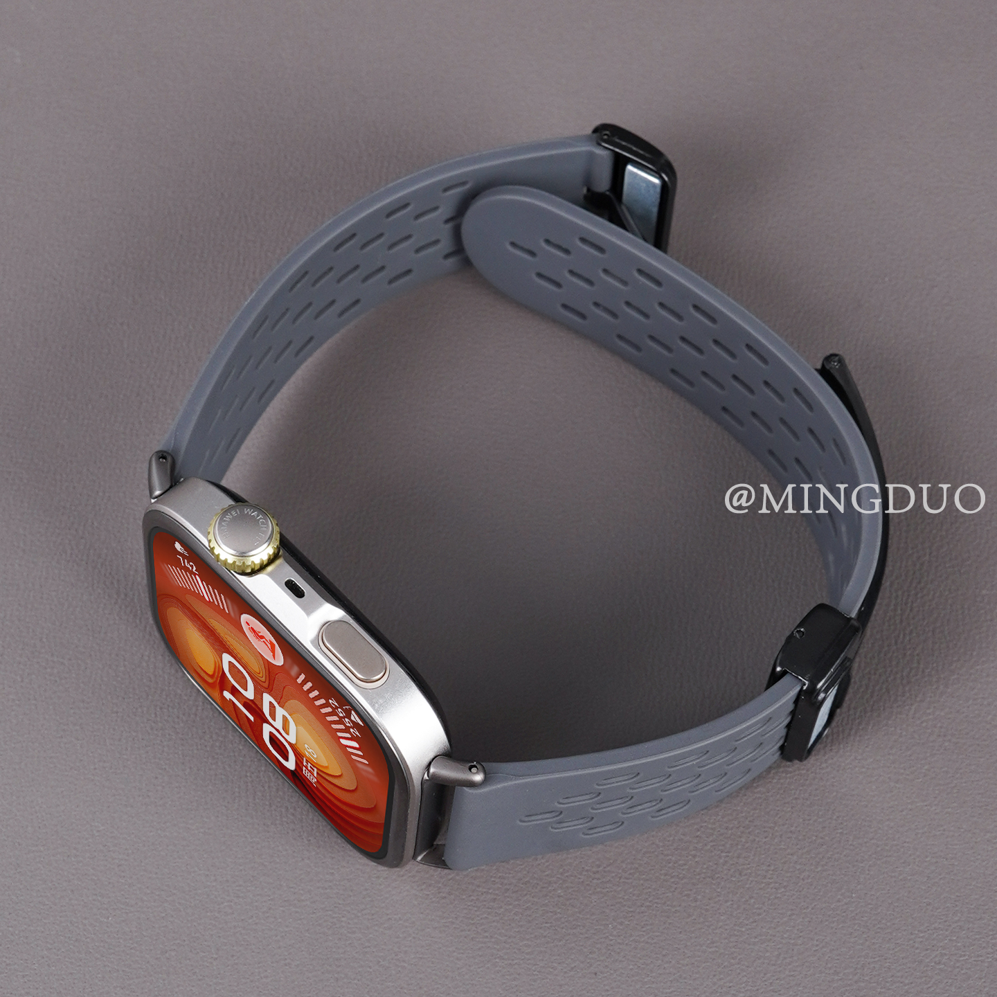 适用华为FIT4pro表带磁吸硅胶男