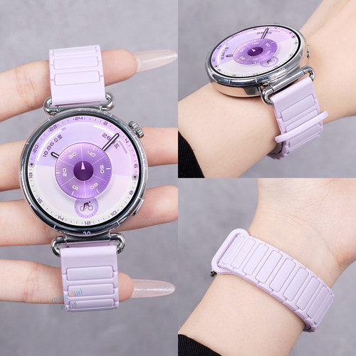 新款流光紫适用华为gt6手表表带