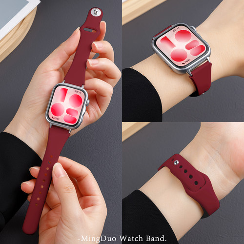 适用华为fit5硅胶反扣表带