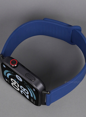 新款深蓝色适用红米Watch6表带redmiwatch5手表男款4磁吸硅胶透气运动专用小米手环9pro秋冬女士8pro替换腕带