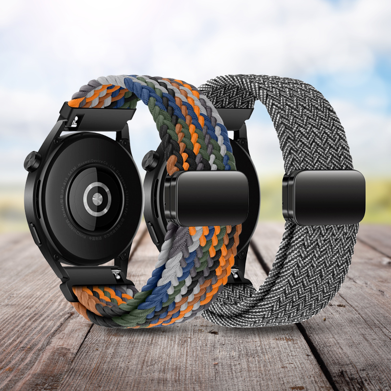 鸣铎Huawei华为透气编织尼龙表带