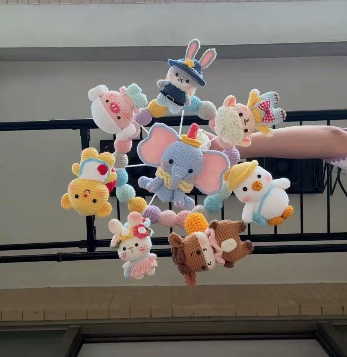 毛线手工diy婴儿床铃钩针编织材料包针织礼物勾孕期打发时间神器
