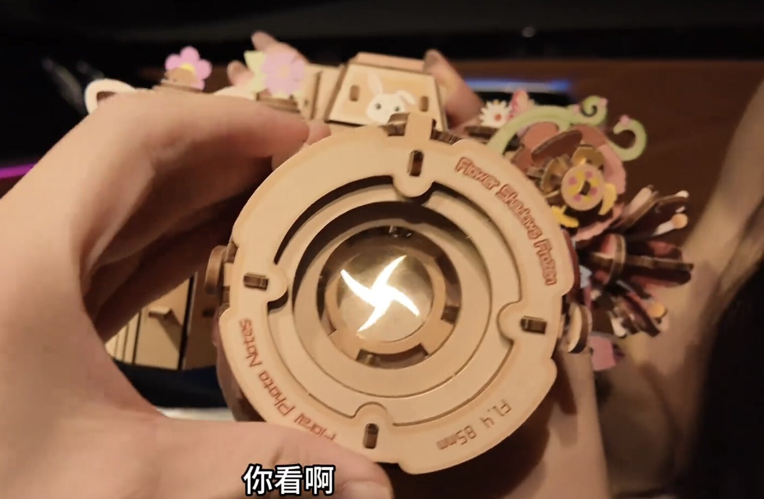 同款木质相机积木拼装3d立体拼图益智模型玩具男女生日礼物