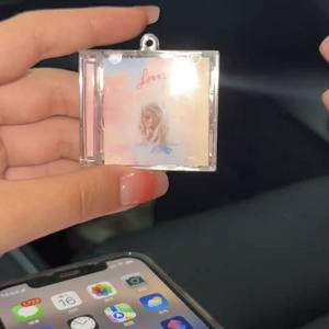 泰勒专辑迷你CD钥匙扣来图定制高颜值包包挂件霉霉送女生日礼物