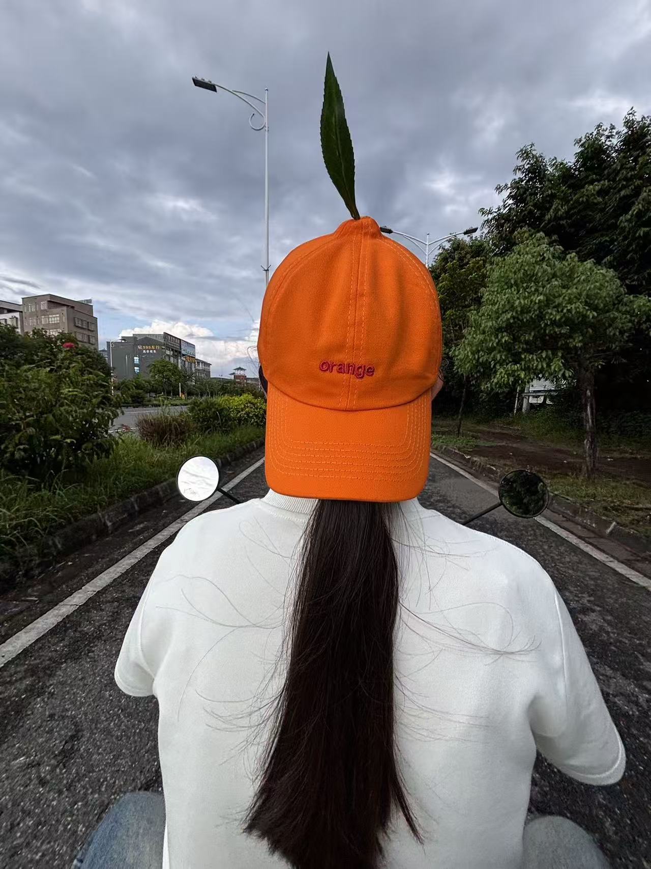 橘子帽子夏季可爱橘里橘气棒球帽春夏百搭鸭舌帽送女友礼物