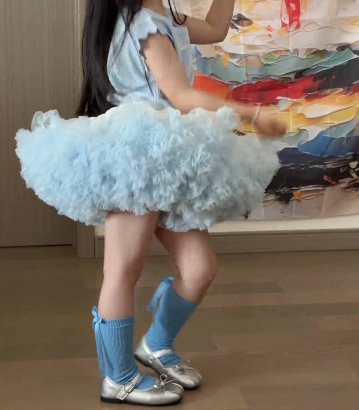 女童超蓬tutu半身裙2026春夏节日表演公主裙周岁礼服网纱蓬蓬裙