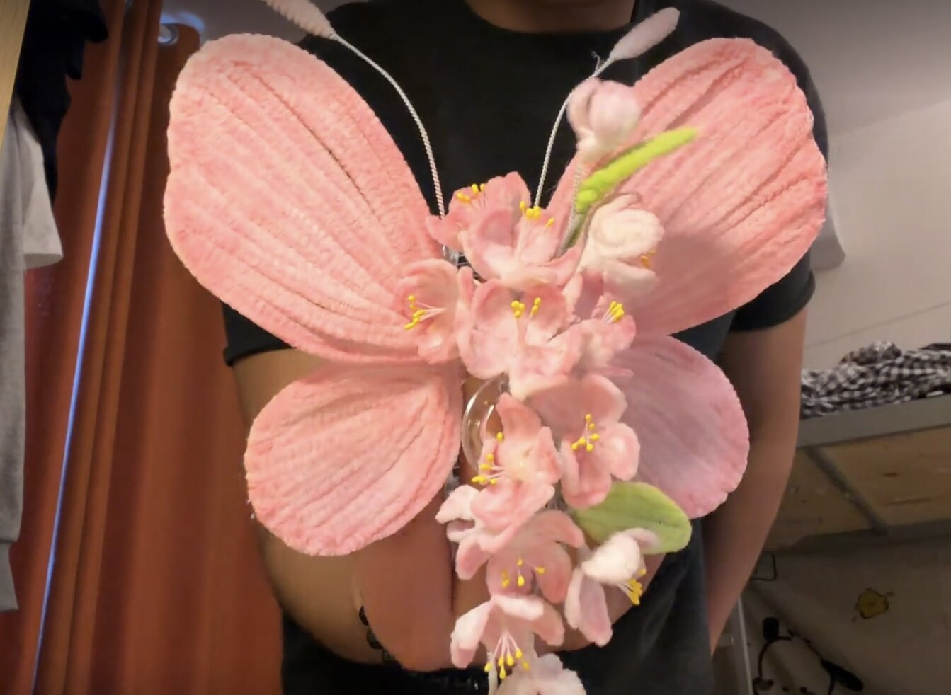 手工diy扭扭棒蝴蝶花发夹鲨鱼夹抓夹全套材料包送朋友创意礼品