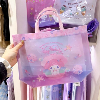 防水果冻包游泳包沙滩包美乐蒂凯蒂猫库洛米玉桂狗帕恰狗手提包