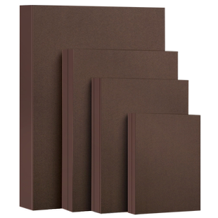 元浩咖啡色卡纸幼儿园环创背景纸手工硬卡纸a3深棕色a4褐色全开大张复古深咖色4k加厚250克原木色森系焦糖色