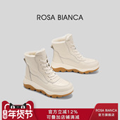 防水滑雪鞋 Rosa Bianca户外雪地靴女2025冬新加绒加厚保暖鞋