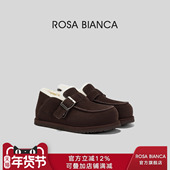 Rosa 增高棉鞋 Bianca羊毛雪地靴女2025年新款 冬加绒厚保暖博肯鞋