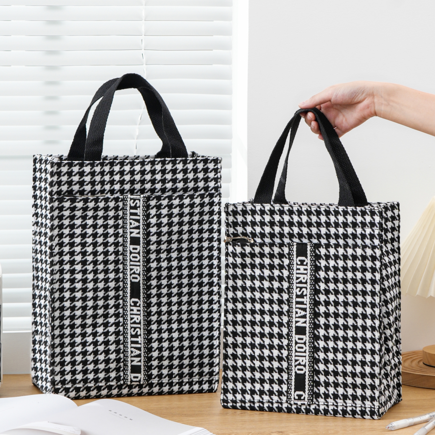 时尚通勤手提帆布包大容量手拎包