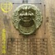 铜拉手新中式 玻璃门别墅实木大门拉手纯铜仿古狮子头酒店庭院把手