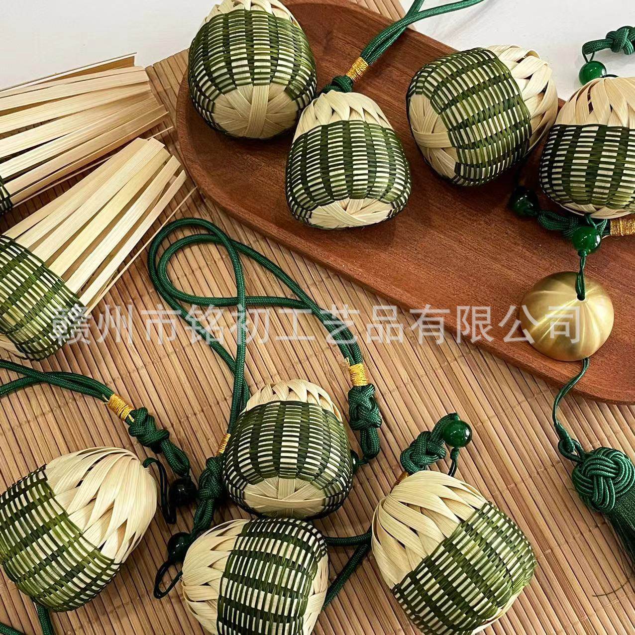 中式手工竹编竹球风铃流苏挂件传统工艺香囊挂件材料包,家居饰品,壁饰,淘宝优惠券,粉丝福利购,淘宝优惠卷