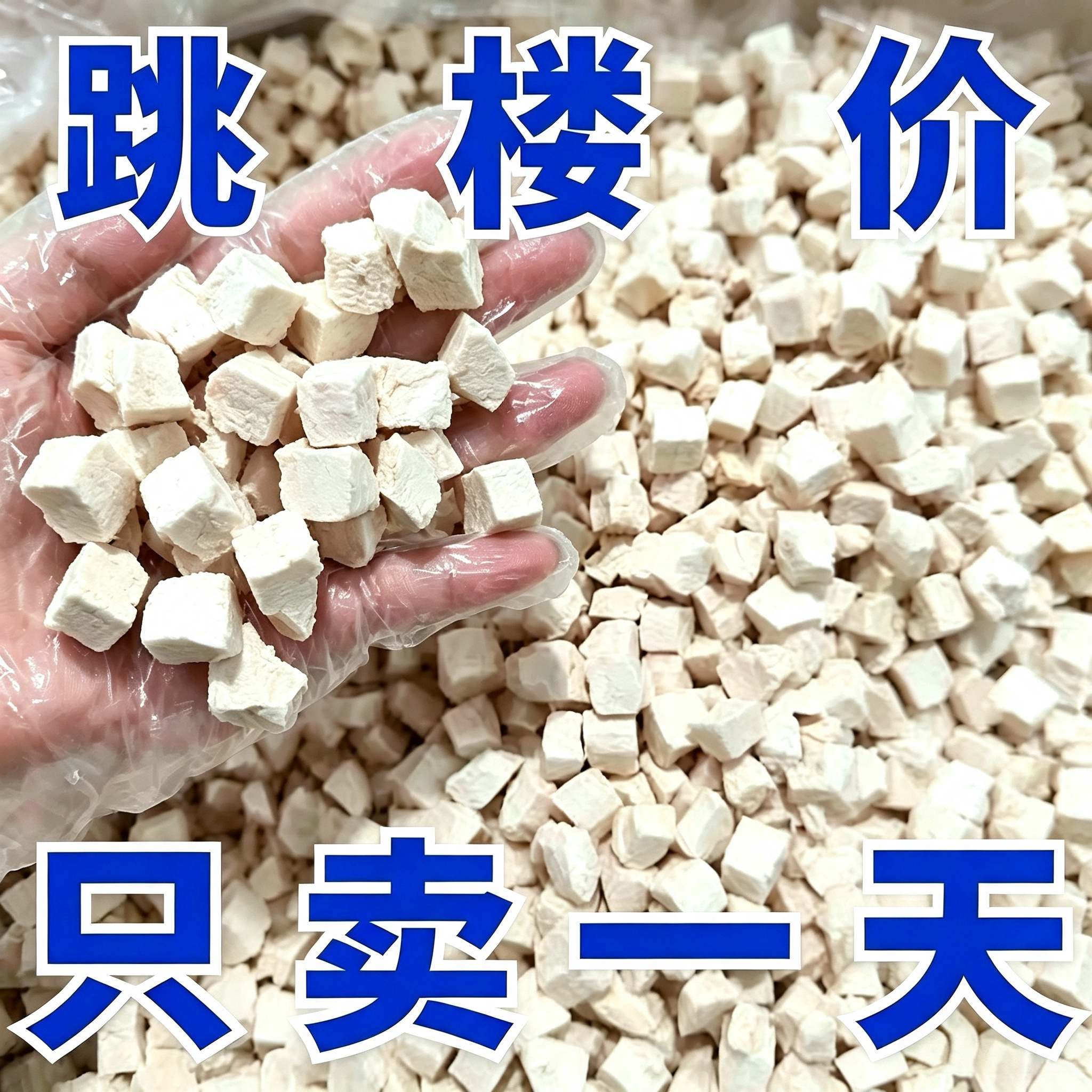 冻干鸡肉粒1斤装24.5元包邮图片