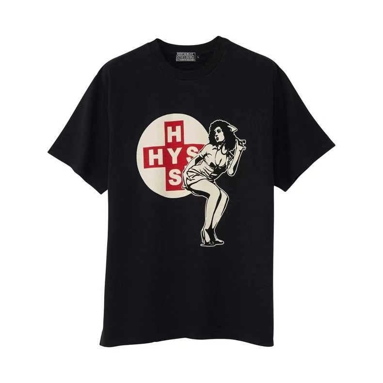 thumbnail for hysteric glamour printed girl short-sleeved T-shirt casual for both men and women