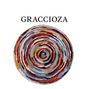 ZOE佐伊地毯GRACCIOZA格傲雅浴巾豪宅别墅圆形地毯全棉吸水高克重