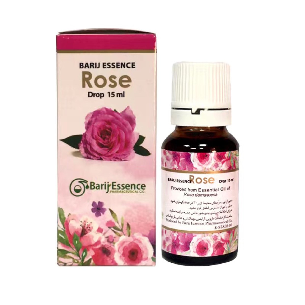 伊朗barij芭丽肌大马士革新款粉色玫瑰精油15ml