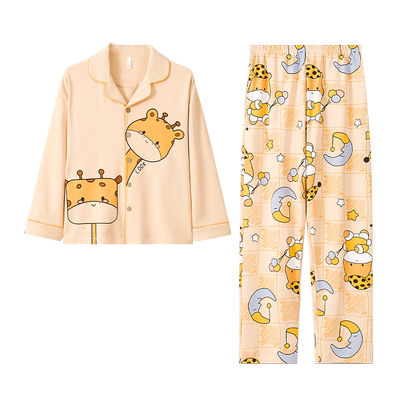 2024春秋亲子睡衣一家三口家居服