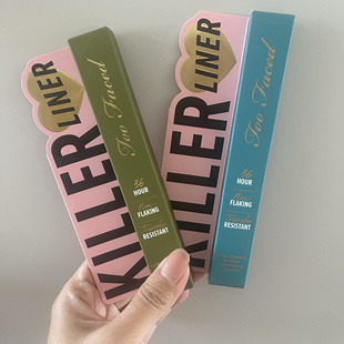 包邮 加拿大现货Too 孔雀蓝抹茶绿色 36小时持久 Faced眼线笔1.2g