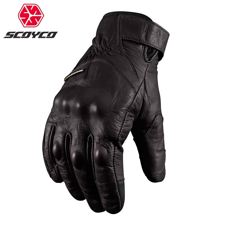 赛羽冬季防水摩托车手套男女复古赛车机车骑行装备防水防摔mc131