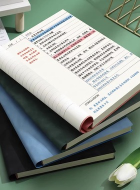 B5康奈尔笔记本本子加厚软皮面本5R记忆法初高中生大学生考研学习日记录记事本思维导图复习本课堂笔记本子