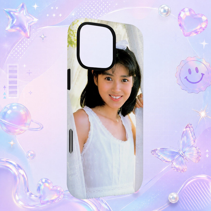 昭和日本偶像西村知美Tomomi Nishimura白色背心肖像写真适用于苹果三星华为小米手机壳防摔保护套镜头全包