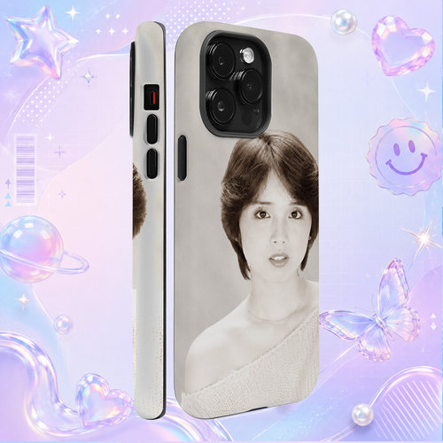 昭和日本歌手高田みづえMizue Takada复古灰调写真适用于苹果三星华为小米手机壳防摔保护套镜头全包