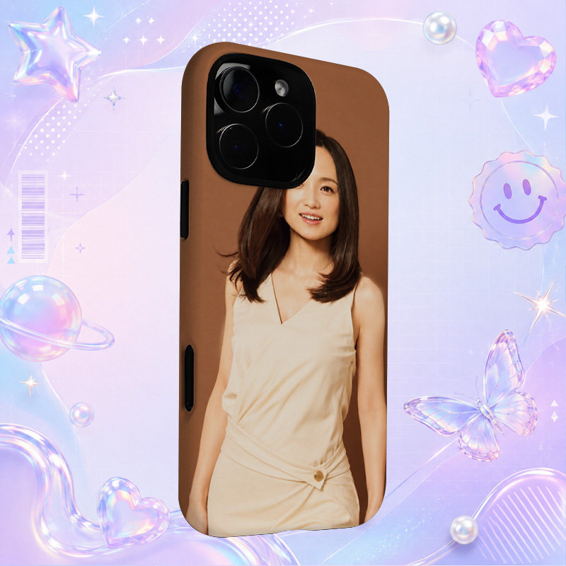 永作博美米色无袖上衣优雅写真适用于苹果三星华为小米手机壳防摔保护套镜头全包