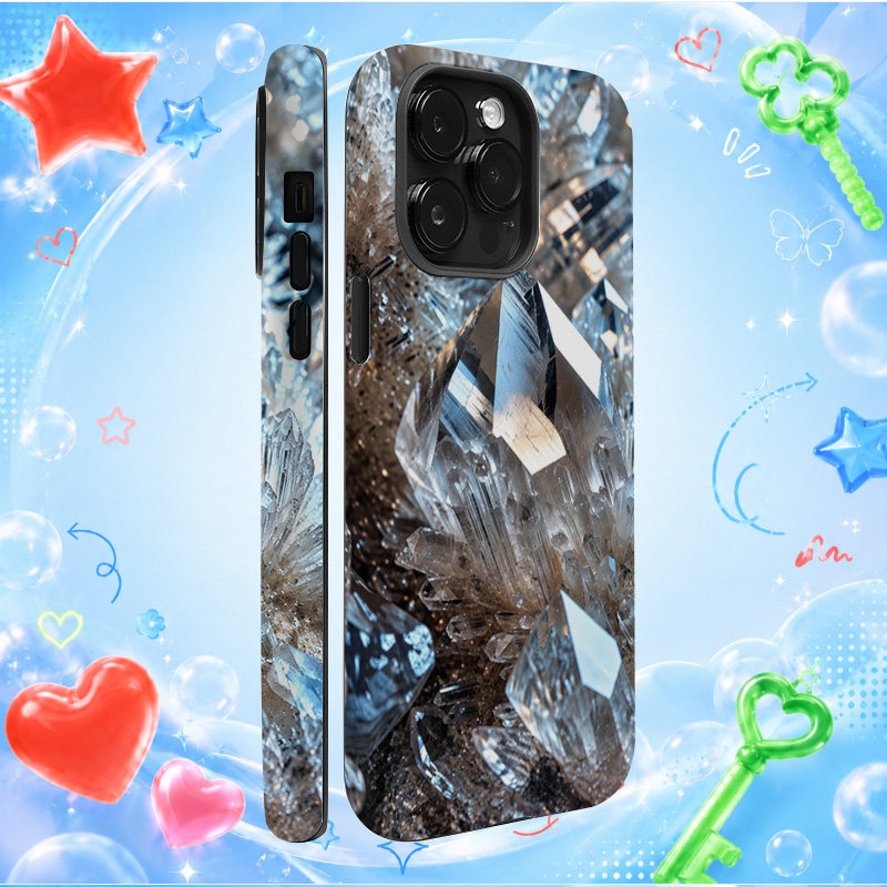 韩流女团f(x)郑秀晶Krystal简约高级感水晶矿石纹理苹果手机壳防摔时尚硅胶软壳iPhone小众创意潮牌情侣手机