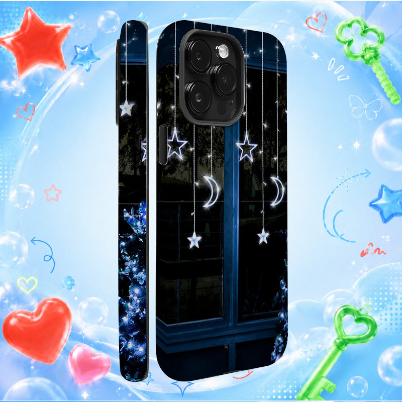 韩国流行天后李孝利高级感小众星空夜景窗户iPhone手机壳防摔时尚硅胶软壳超薄时尚硬壳创意潮牌情侣手机壳