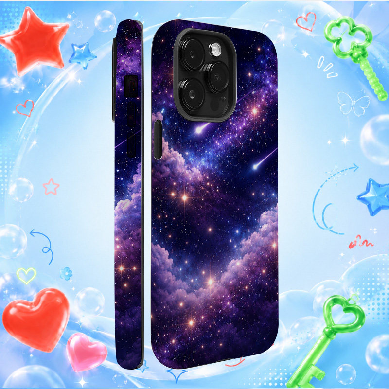 韩流女团f(x)成员郑秀晶Krystal紫色星空复古Y2K潮流可爱苹果手机壳防摔时尚硅胶软壳iPhone小众创意情侣手机