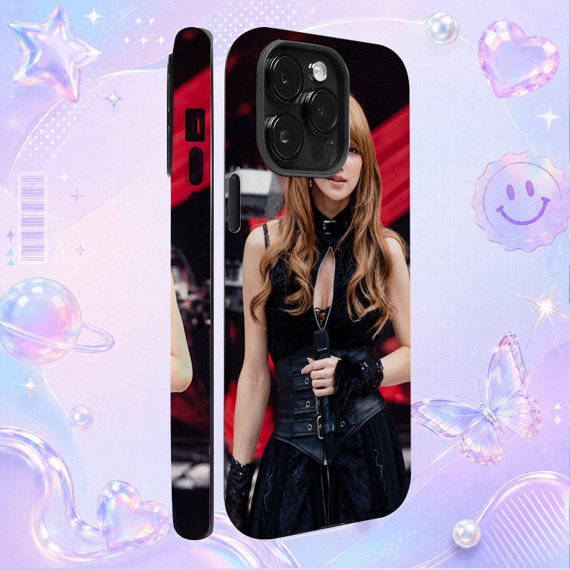 后藤真希黑色舞台服红幕时尚写真适用于苹果三星华为小米手机壳防摔保护套镜头全包