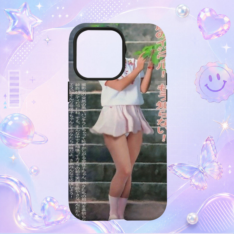昭和日本偶像歌手河合奈保子Naoko Kawai复古杂志运动写真适用于苹果三星华为小米手机壳防摔保护套镜头全包