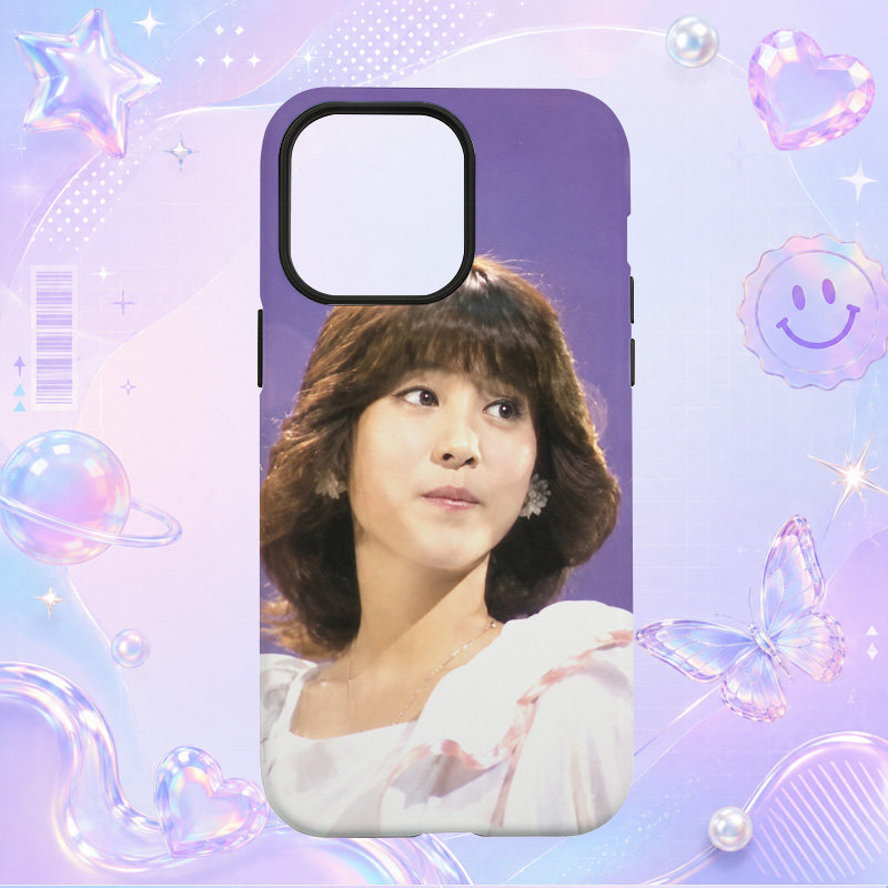 昭和日本偶像歌手松田聖子Seiko Matsuda白色礼服写真适用于苹果三星华为小米手机壳防摔保护套镜头全包
