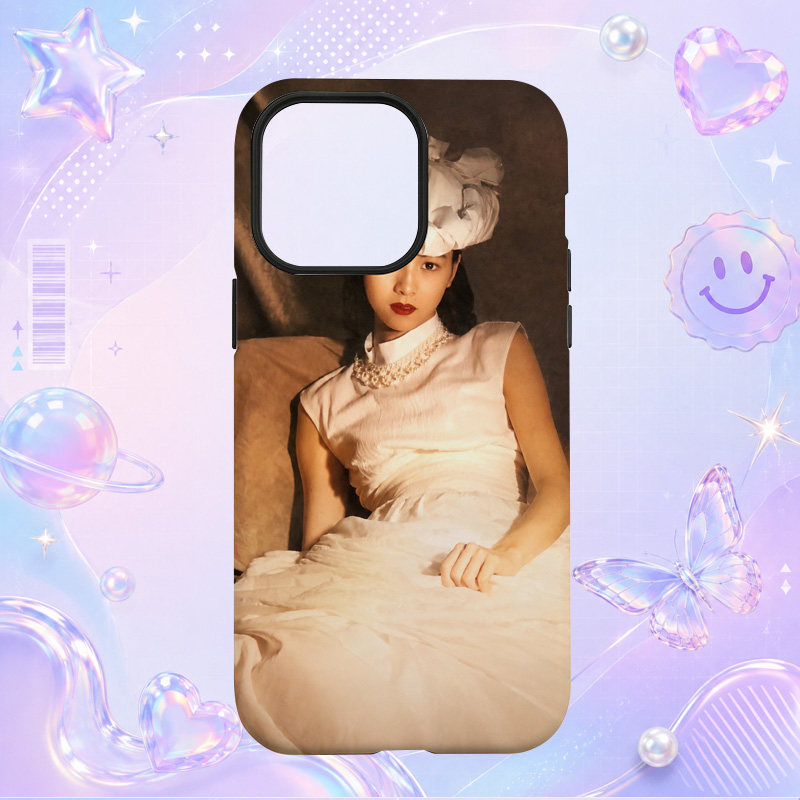 昭和日本偶像河合园子Sonoko Kawai白色连衣裙卧姿写真适用于苹果三星华为小米手机壳防摔保护套镜头全包