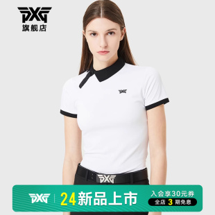 T恤 夏季 高尔夫服装 透气舒适POLO衫 golf运动休闲上衣 女士短袖 PXG