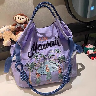 高圆圆同款ball chain日系刺绣马环保袋购物袋大容量学生通勤包1