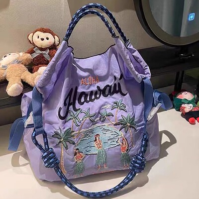 高圆圆同款ball chain日系刺绣马环保袋购物袋大容量学生通勤包1