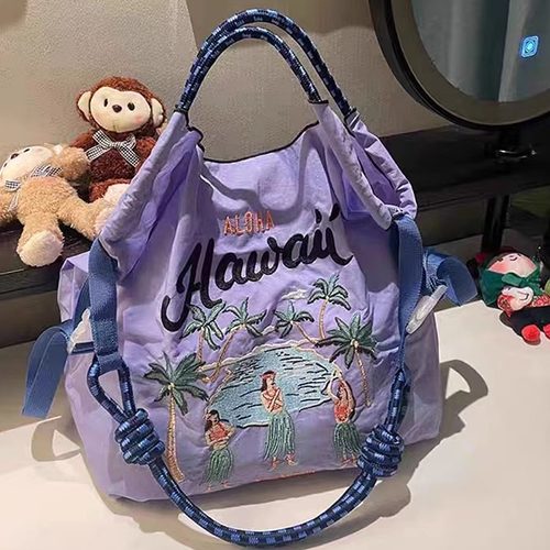 高圆圆同款ball chain日系刺绣马环保袋购物袋大容量学生通勤包1