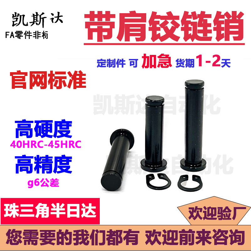 带肩铰链销卡簧固定型MIC02加硬