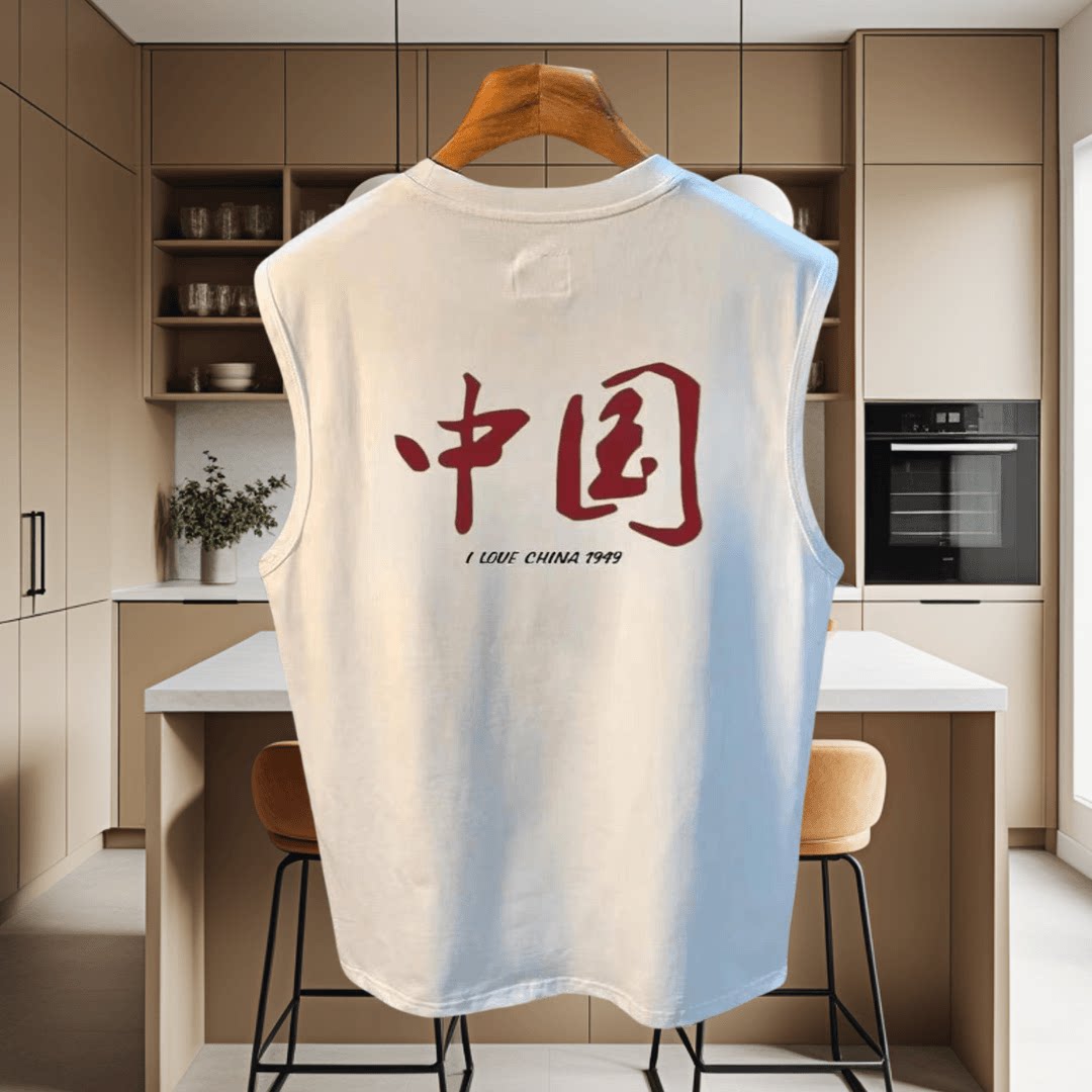 2026夏季新款潮牌背心运动潮流ins百搭无袖外穿个性男士圆领T恤衫