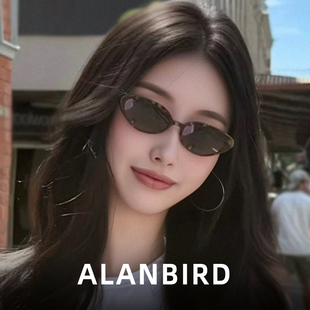 猫眼太阳镜近视度数可配女高级感板材玳瑁色墨镜素颜防紫外线 时尚