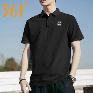 361 движение рубашка поло мужской с коротким рукавом отворот Футболка 2026 новый летний 361 градус мужской с коротким рукавом фитнес куртка