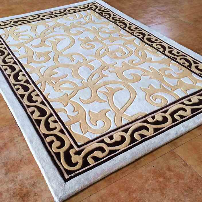 定制德阳民族风纯手工羊毛地毯中式加厚客w厅地毯卧室地毯工程满