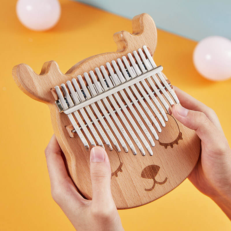 a卡林巴拇指琴1F7音手指钢琴手指姆钢琴21音初学儿童女生乐器水晶