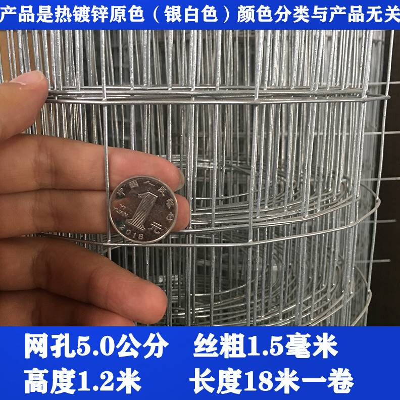 网格栅栏家用鼠网片镀锌铁丝网围栏子防防护钢丝养殖电焊D铁网i.