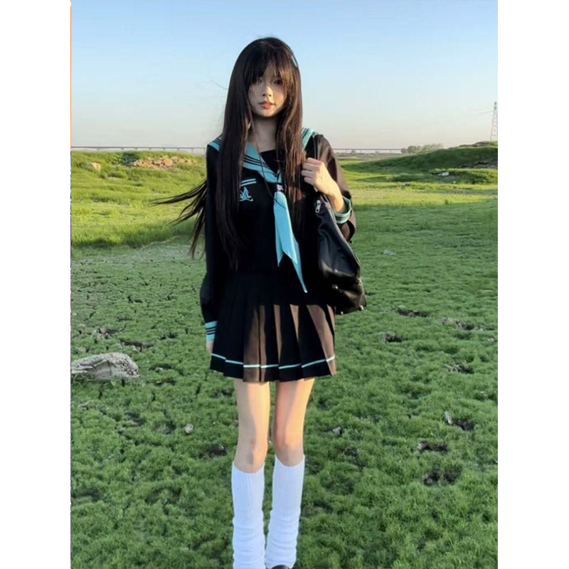 夏季款jk制服学院风水手服JK短裙青本绘套装长袖短袖jk衬衫上衣