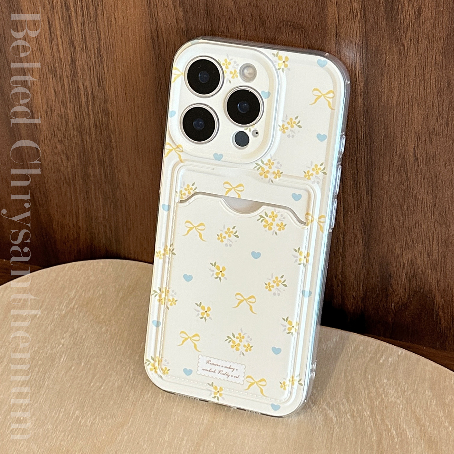 卡包ins风小清新花朵适用iphone16pro手机壳新款苹果15promax全包14plus硅胶13软壳12防摔11放卡片XS女XR小众